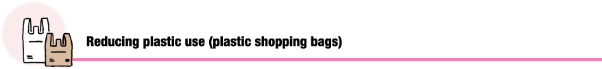 Reducing plastic use (plastic shopping bags)