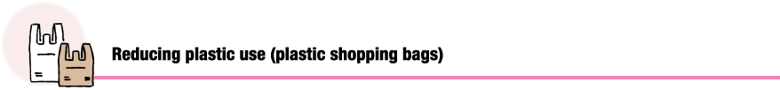 Reducing plastic use (plastic shopping bags)